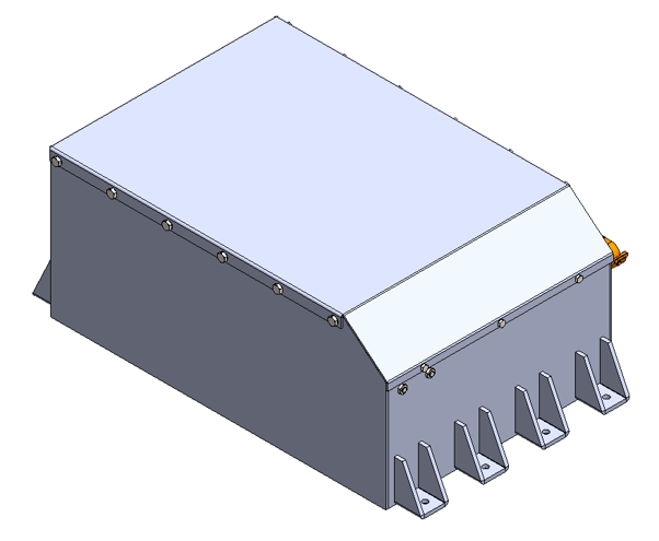 External CAD model of the battery enclosure