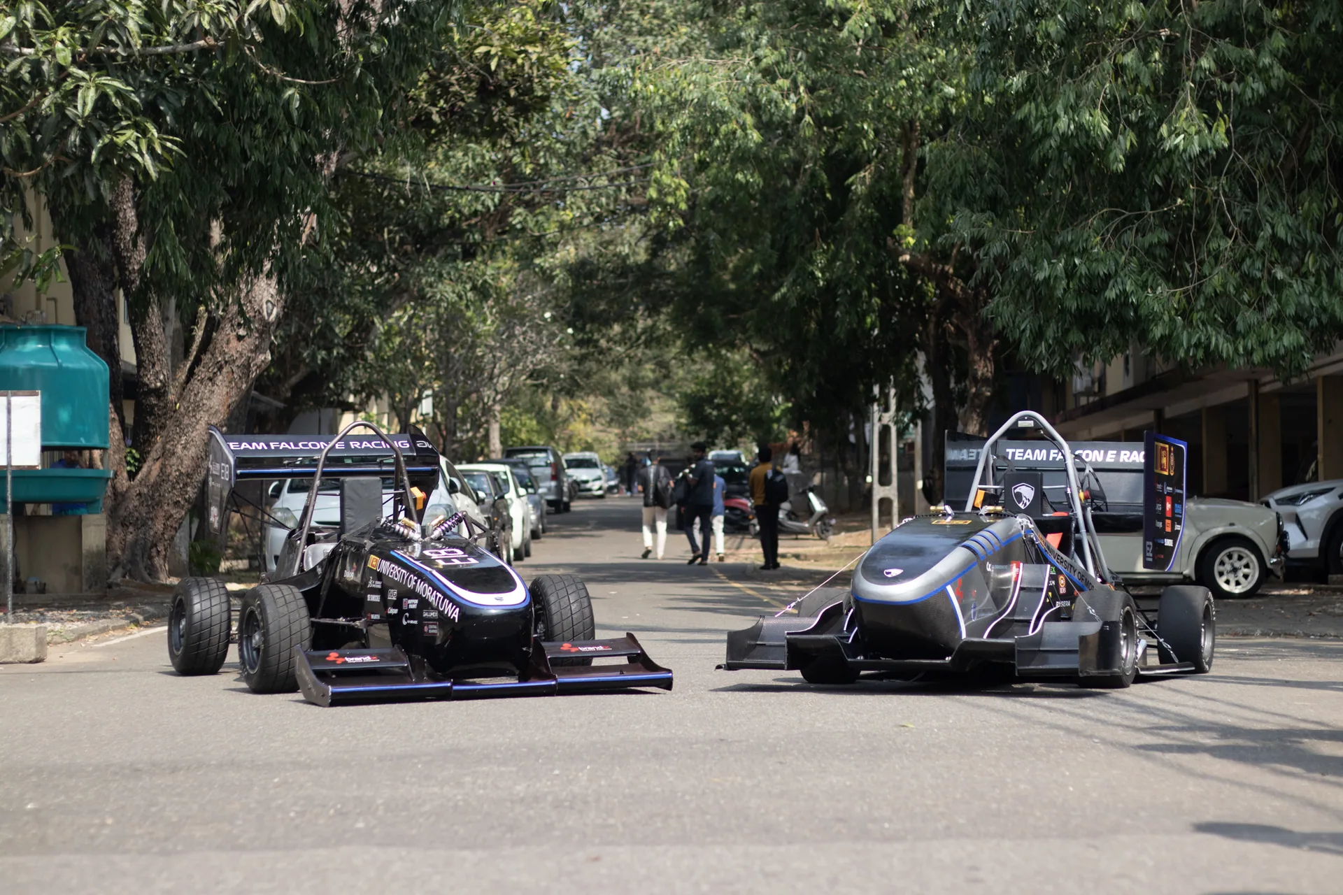 Team Falcon E Racing E1 and E2 cars