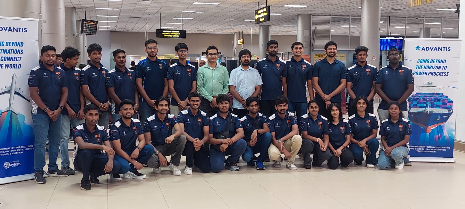 Team photo before Departure