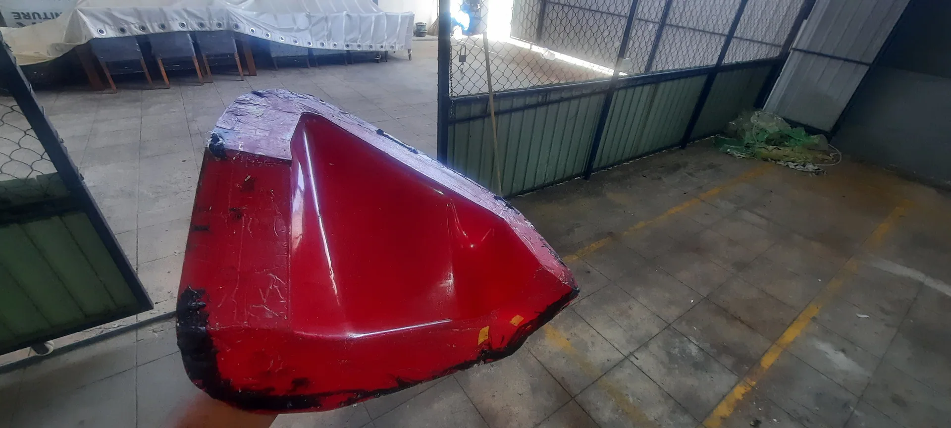 Rear-quarter-panel mold after demolding